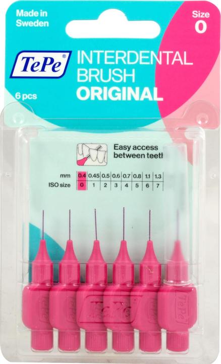 TePe Interdental Brush 0.4mm pink (6 x, 0.40 mm)