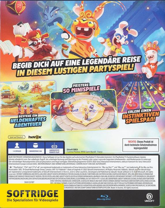 Image du produit Ubisoft Lapins crétins : Party of Legends (PS4, DE)