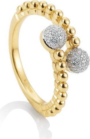 Breuning RING - BRILL. 0,31 Ct. H/si (60, 585/14 K Gold)