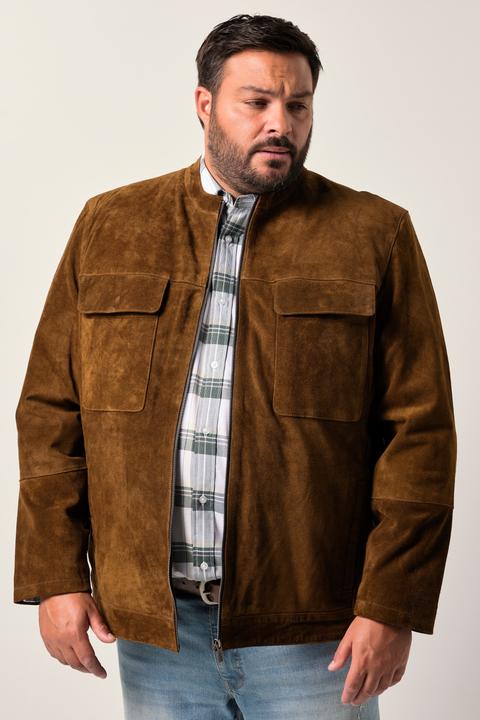 Produktbild Men+ Lederjacke, Leder, bestes Rindleder, viele Taschen, bis 7 XL (XXL)