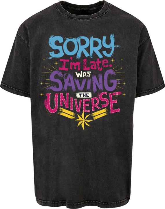 Actual product image Absolute Cult Marvel - Saving Universe Acid Washed Oversize Tee - 115449 (XXL)