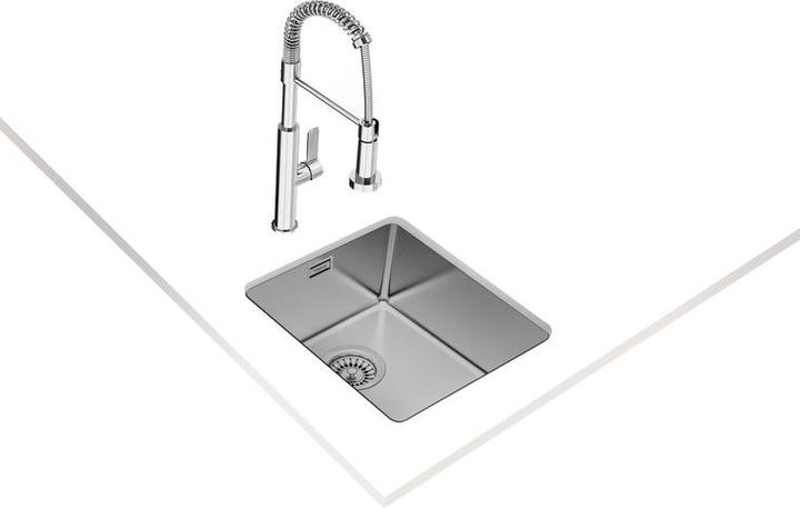 Actual product image Teka Zlew BE LINEA RS15 34.40 31/2 W/OVF SP (Undermount sink, 44 cm, 38 cm)
