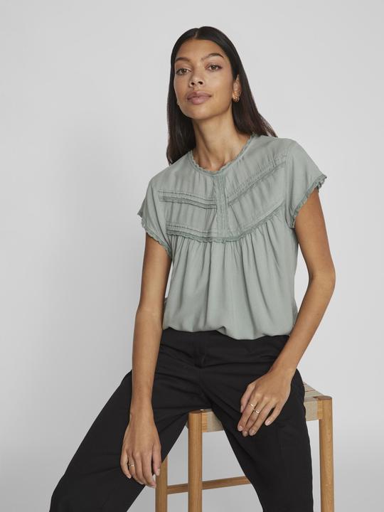 Actual product image Vila Detailed top with short sleeves (38)
