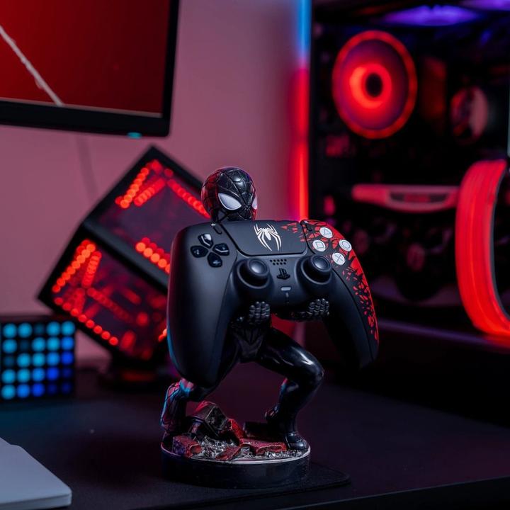 Actual product image Exquisite Gaming Cable Guy - Marvel - Symbiote Spider-Man Support Chargeur pour Téléphone et Manette (PS5)