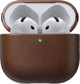 Produktbild Nomad Modern Leather Case Airpods 4 Brown (Kopfhörer Tasche)