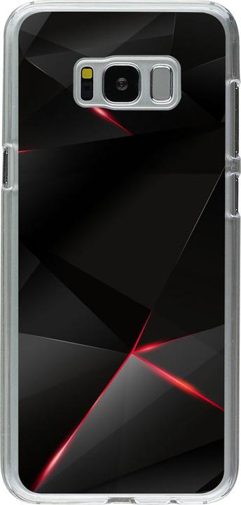 Actual product image PhoneLook Coque transparent Black Red Lines (Samsung Galaxy S8+)