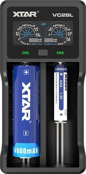 Produktbild Xtar VC2S Ladegerät (1 Stk., D, AAAA, AAA, A, AA, C, Ladegerät inkl. Akku)