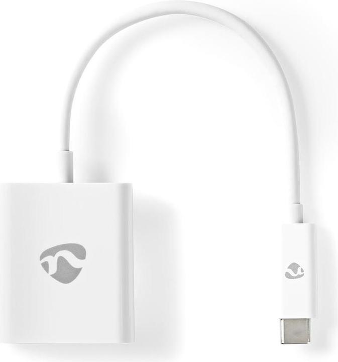 Image du produit Nedis Adaptateur USB USB 3.2 Gen 1 USB-CT Mâle VGA Femelle 5 Gbps 0.20 m Round Nickel Plated PVC White P (USB-C, 20 cm)