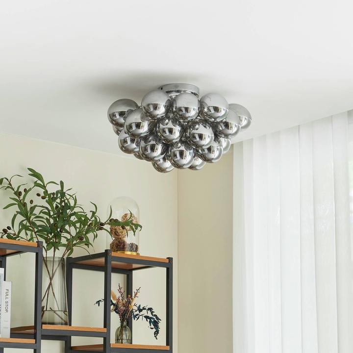 Produktbild Lucande Diborah Deckenleuchte, rauchig, Ø50cm (G9)