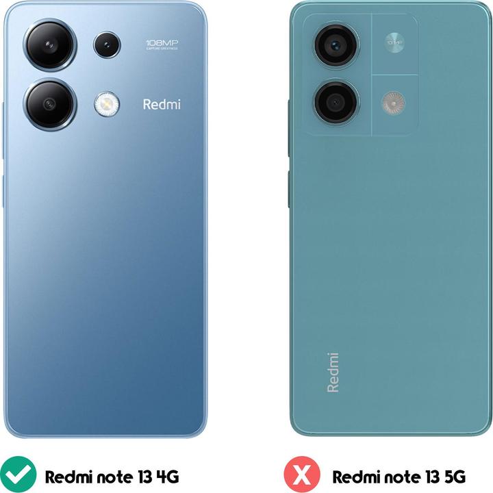 Image du produit Avizar Classic Edition, couverture arrière avec rabat magnétique Series (Xiaomi Redmi Note 13)