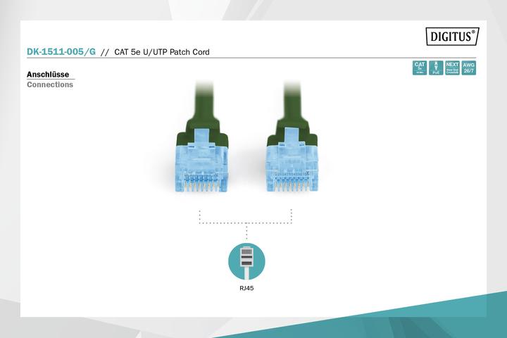 Actual product image Digitus Network cable (U/UTP, CAT5e, 0.50 m)