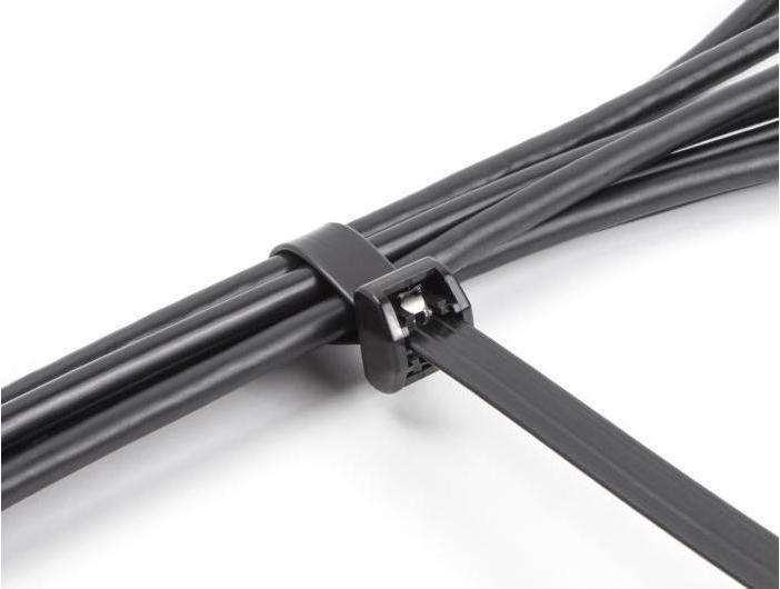 Produktbild Delock Kabelbinder mit Metallzunge L 406 x B 12,7 mm 10 Stüc (Metallkabelbinder, 406 mm, 10 Stk.)