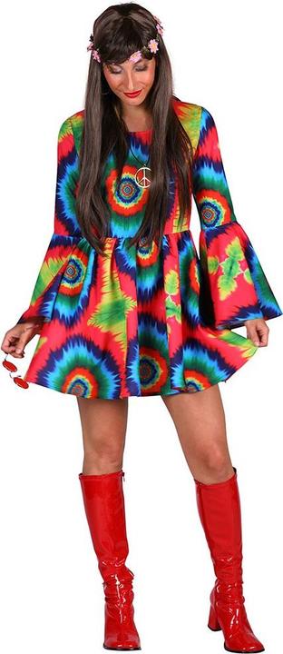 Produktbild Thetru 70er Hippie Kleid Daisy, Batik (XS)