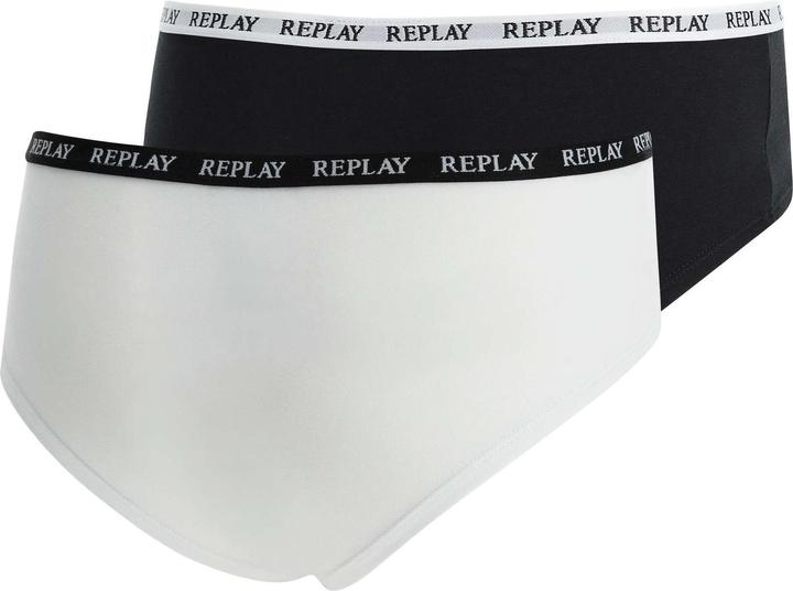 Image du produit Replay Unterhose Damen-Slip mit Logo-Bund 2er Pack (M, lot de 2)