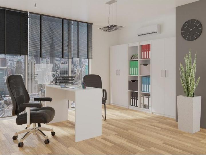 Produktbild Topeshop Aktenschrank OLIV 2D 74x35x180 cm weiss (74 x 35 x 180 cm)