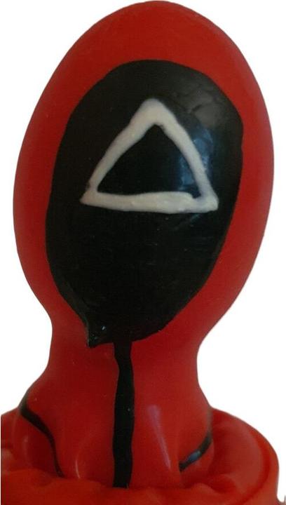 Actual product image Erco Hand-painted joke condom with glow effect - red (1 pcs.)