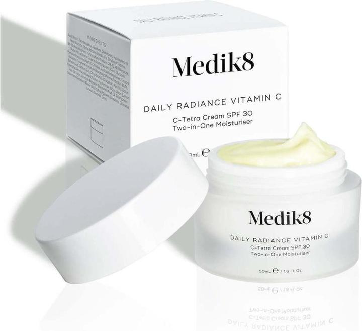 Actual product image Medik8 Daily Radiance Vitamin C C-Tetra Cream SPF 30 Two-in-One Moisturiser 50ml (Body cream, 50 ml)