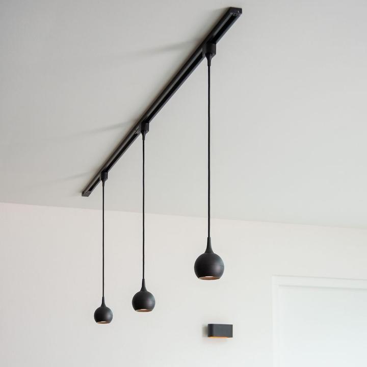Immagine prodotto Lucide Pendente TRACK FAVORI - Sistema di binari - 1xGU10 - Nero 09956/01/30 (GU10)