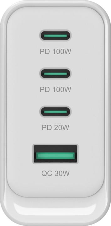 Produktbild Conceptronic Ladegerät 4Port 100W,3xUSB-C,1xUSB-A weiss (100 W)