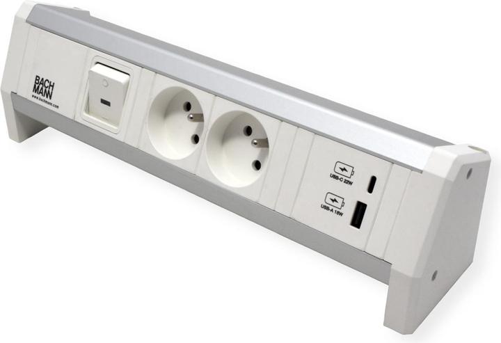 Actual product image Bachmann BACH socket strip (2 x, CEE 7/3, CEE 7/5, 0.30 m)