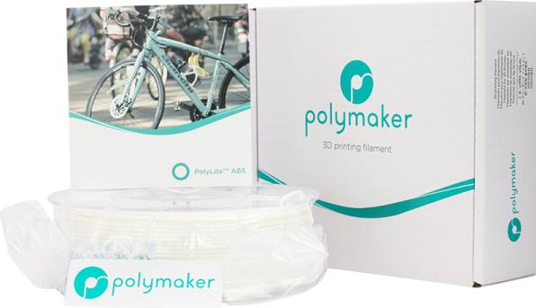 Image du produit Polymaker PolyLite ABS - Blanc - 2.85mm (ABS, 2.85 mm, 1000 g, Blanc)