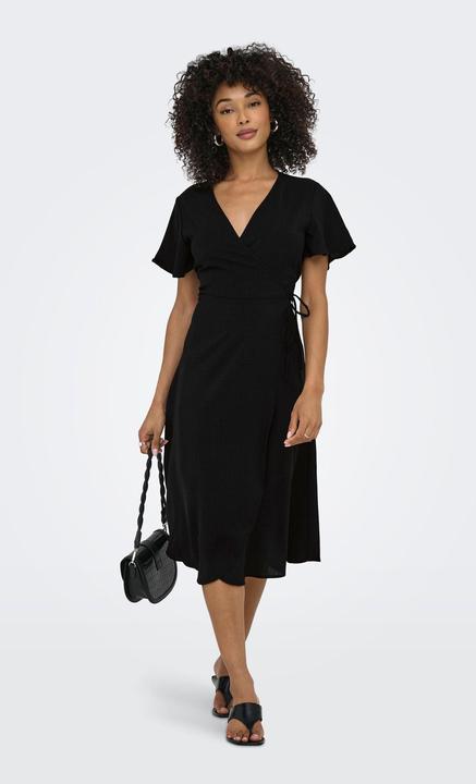 Actual product image Only Stucali S/S Midi Wrap Dress Wvn (XS)
