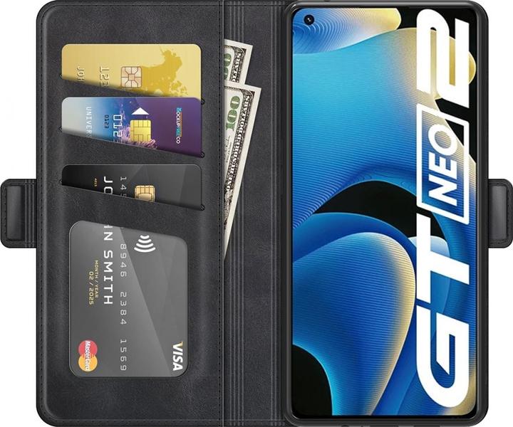 Productafbeelding Screenguard Realme GT Neo2 CardLounge Lederen Hoesje (Realme GT Neo 2)