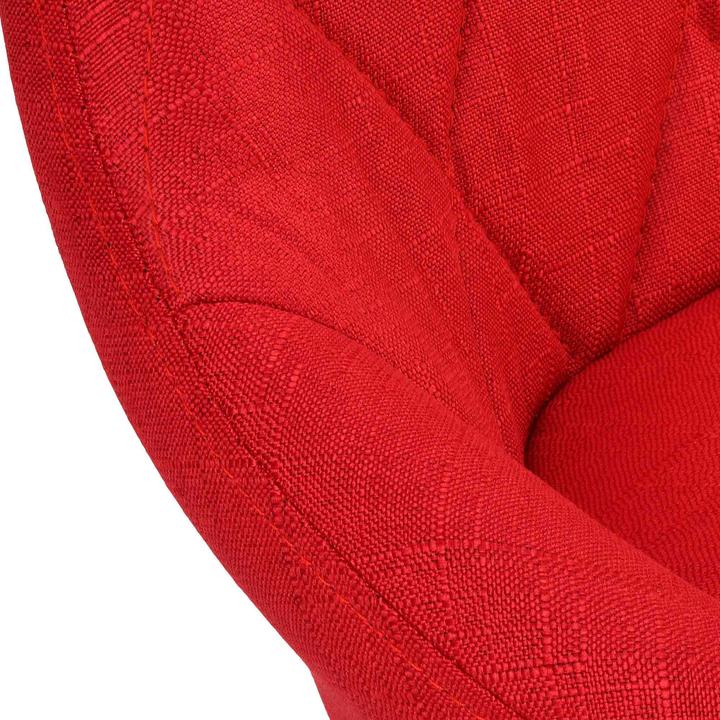 Image du produit CLP Tabouret de bar Lazio tissu, rouge