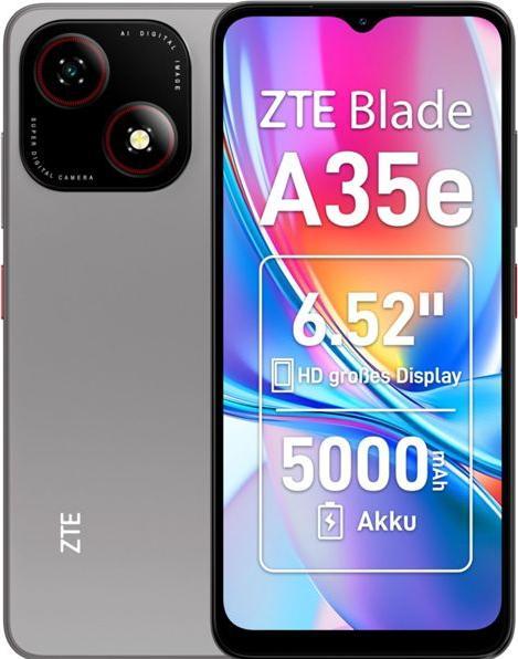 Produktbild ZTE Blade A35e (64 GB, Silbern grau, 6.52", Dual SIM, 8 Mpx)