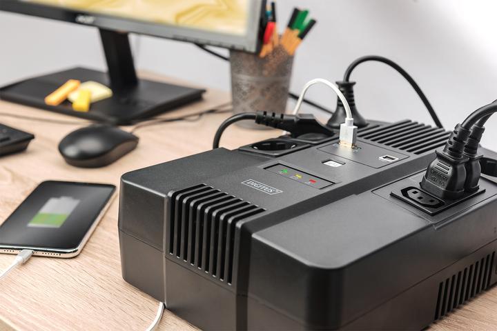 Produktbild Assmann ALLINONE UPS 800VA/480W LED (800 VA, 480 W, Line-Interaktiv USV)