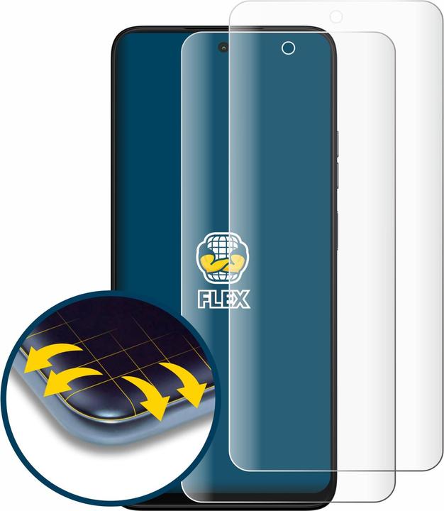 Productafbeelding BROTECT Fullscreen Schutzfolie Displayschutz Folie Klar Transparent (2 Stuk, Motorola Moto G35)