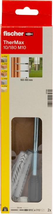 Actual product image Fischer TherMax 10/180 M10 (2 pcs.)