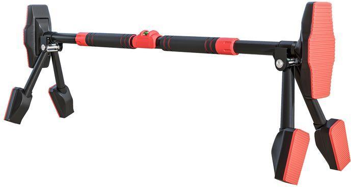 Swisshandel24 Klimmzugstange verstellbar ideal für Türrahmen inkl. Pegelmessgerät bis 225kg
