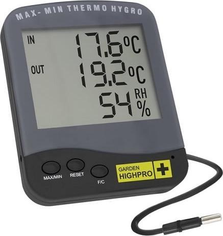 Produktbild Garden HighPro Hygrometer Premium mit Sonde - Schwarz
