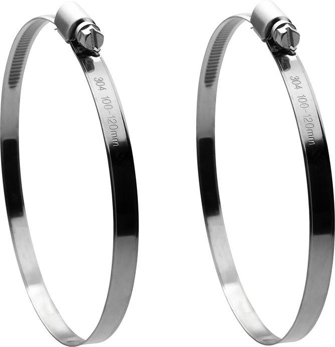 Actual product image Offgridtec Professional hose clamps 100mm - 120mm clamping range stainless steel V2 stainless steel DIN3017