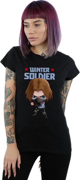 Immagine prodotto Winter Soldier Bucky Toon Maglietta Donna (XL)