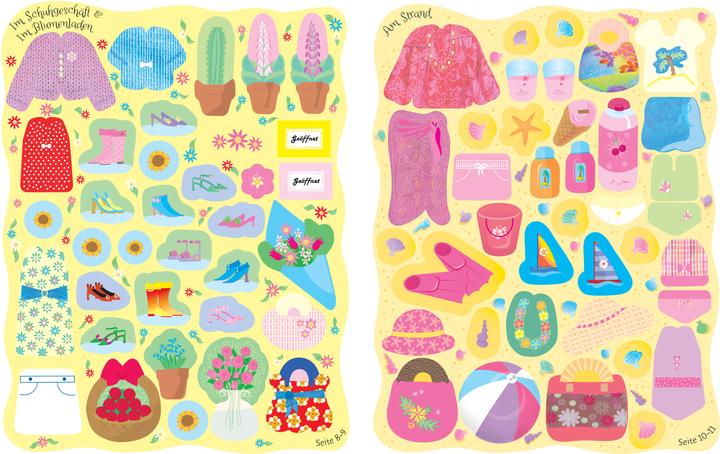 Actual product image My glittery dress-up doll sticker books mini: At the ballet, fairies, girlfriends and p