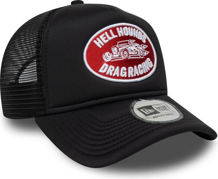 Actual product image New Era A-Frame Mesh Trucker Cap - Hellhounds Drag Racing (One size)