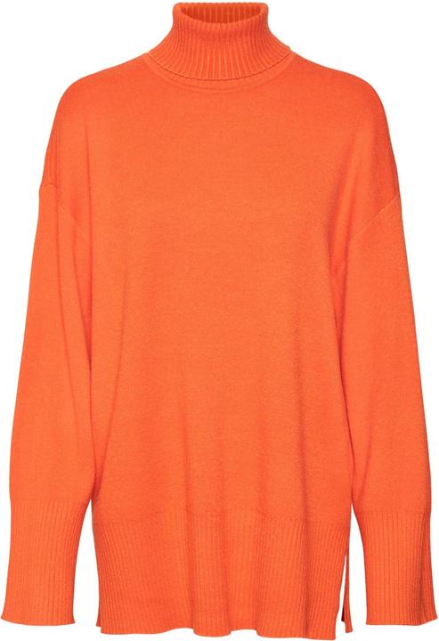 Vero Moda VMGOLDNEEDLE WIDE LS LONG ROLLNECK PULL. Pull en maille (S)
