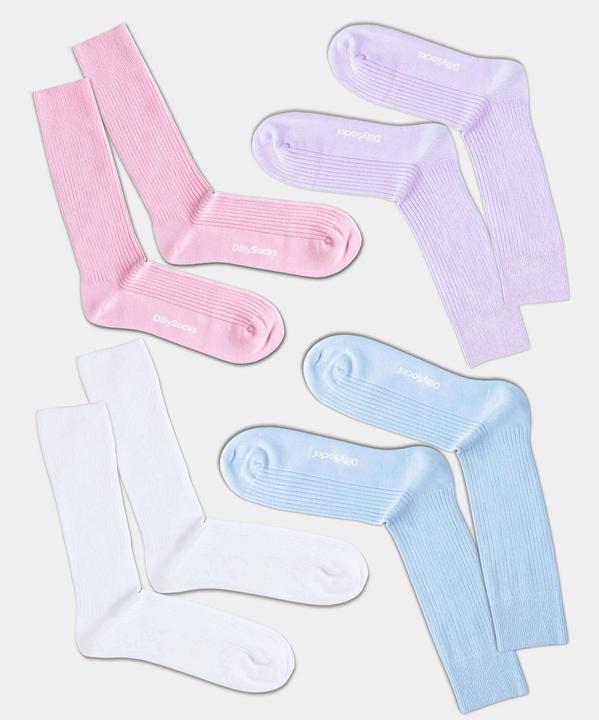 DillySocks Ribbed Pastel Dreams (4er Pack) (Einzelpack, 41 - 46)