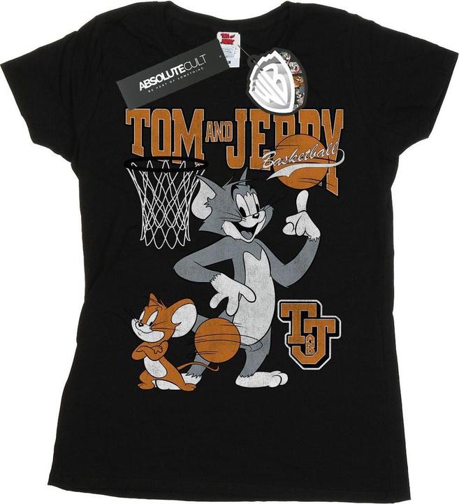 Tom & Jerry Spinning Basketball TShirt (L)