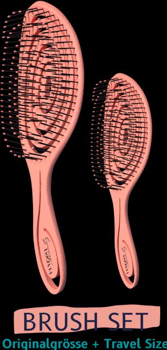 Actual product image Vanessa Beauty Detangle Straw Brush Set