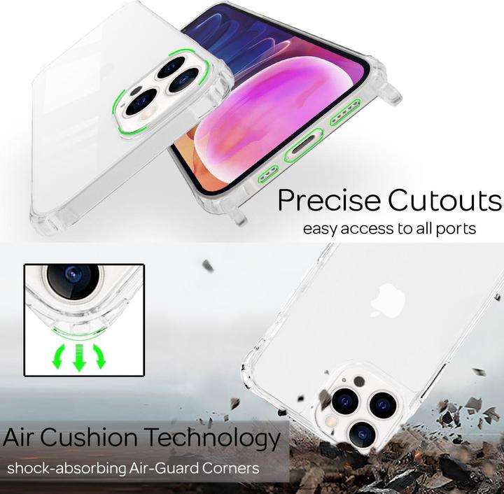 Actual product image Nalia Clear cover with chain to hang around