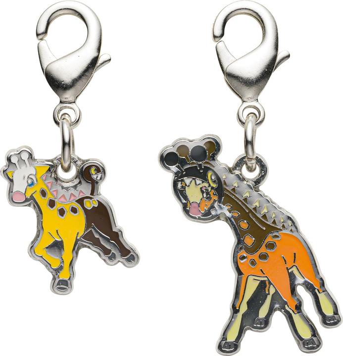 Pokémon Pokemon Center - Girafarig, Farigiraf Schlüsselanhänger - 2 Stück