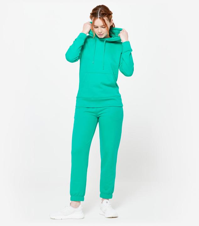 Immagine prodotto Domyos Felpa con cappuccio da donna in cotone - verde (XL)