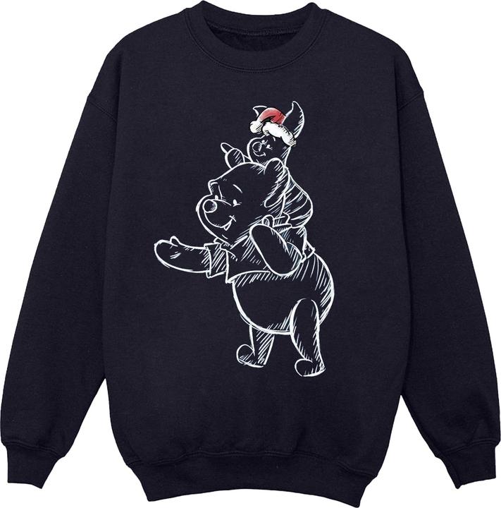 Disney Winnie The Pooh Piglet Christmas Sweatshirt Jungen