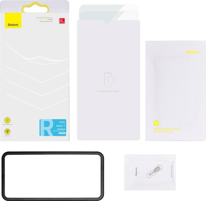 Actual product image Baseus 0.3mm All-glass HD Film for OPPO (2 Piece)
