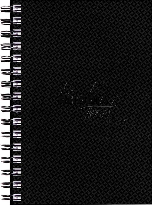 Image du produit Rhodia Touch Watercolor Book, papier 100% coton grain satiné 300g - A6 portrait, 40 pages - Noir (300 g/m², 240 x)