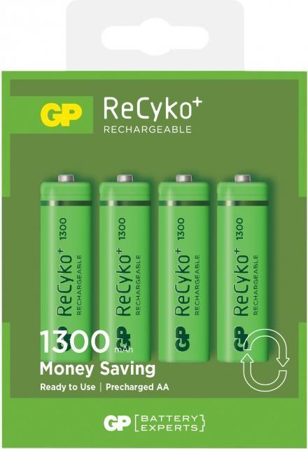 Image du produit V-TAC GP Batterie Recyko 130AAHCE2GB4 (4 pcs, AA, 1300 mAh)