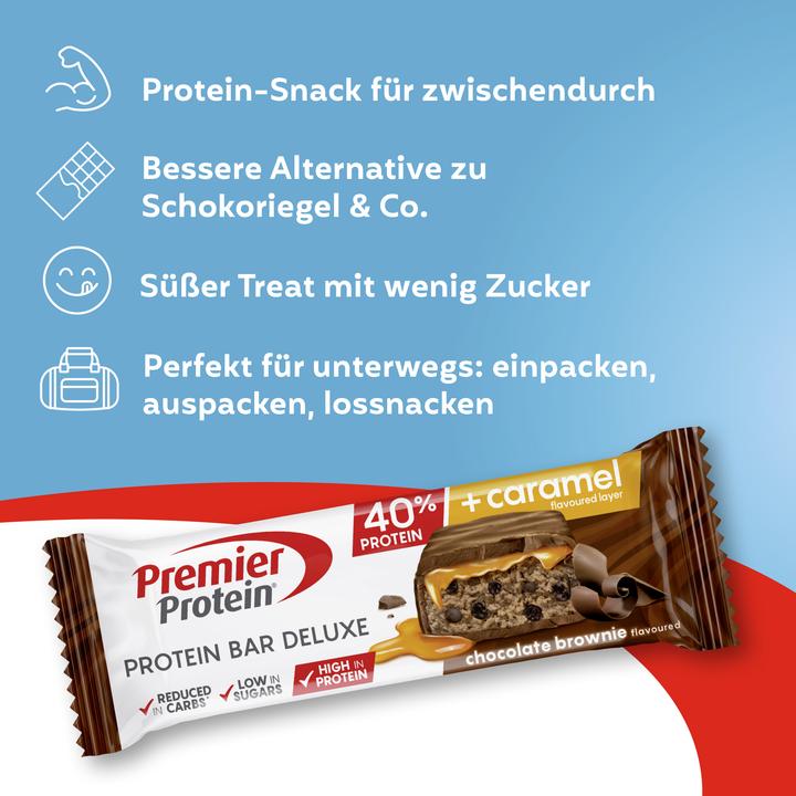 Produktbild Premier Protein Protein Bar Deluxe (Schokolade, Brownie, 12 Stk., 600 g)